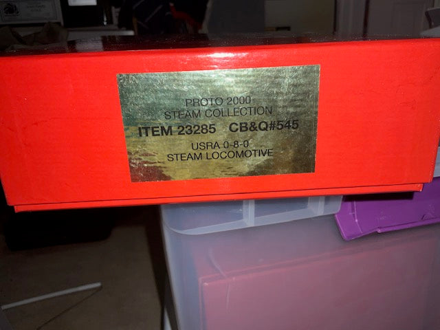 PROTO2000 - Steam Collection. item #23285 - CB&Q USRA 0-8-0 Steam Locomotive
