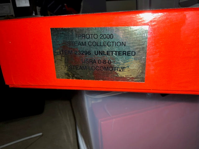 PROTO 2000 - Steam Collection. item #23296 USRA 0-8-0 Steam Locomotive