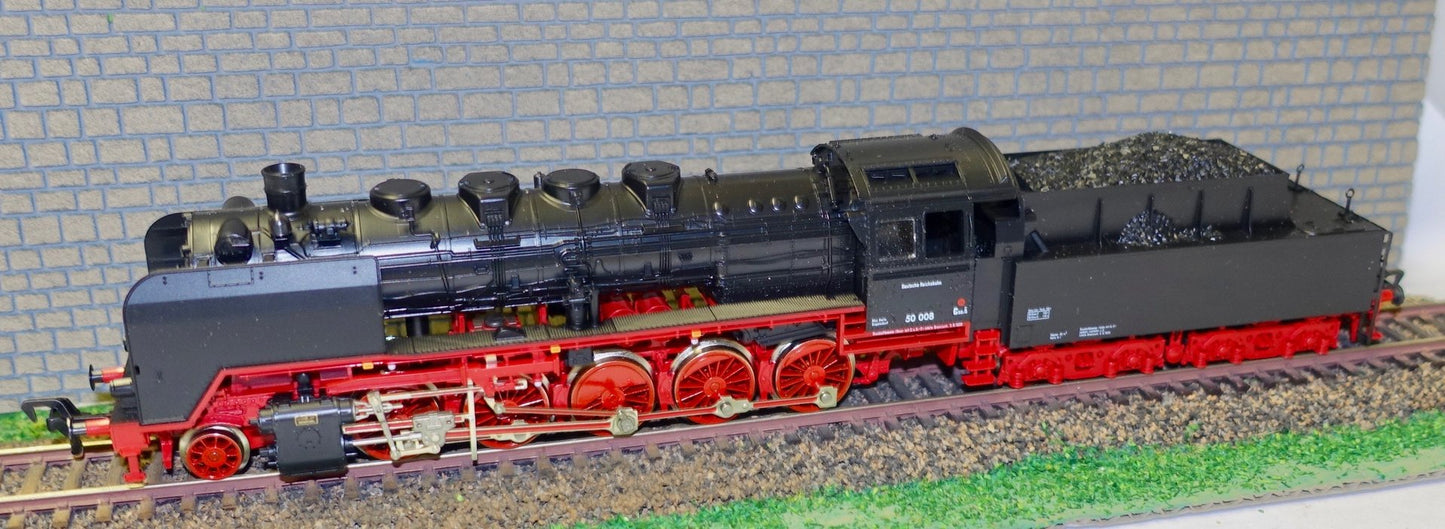 Fleischmann, item 4174 - German Heavy 2-10-0 steam locomotive