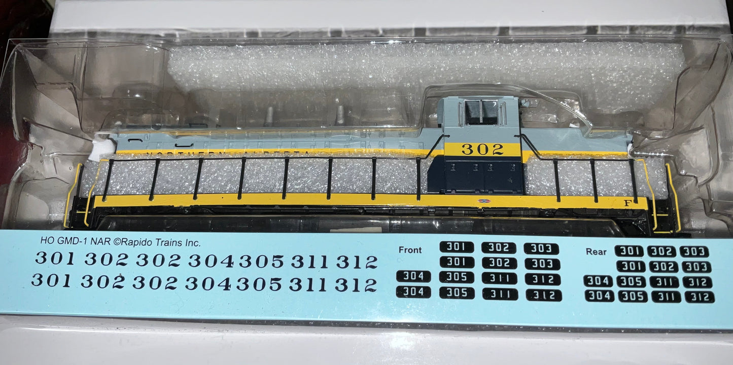 Rapido Trains - item #10025 Alberta Railways GMD-1 Diesel Locomotive #302