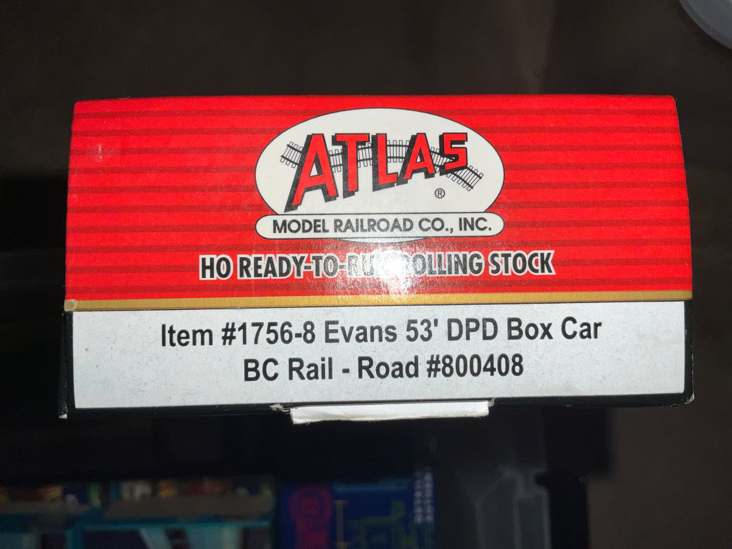 ATLAS item #1756-8 - British Columbia Evan’s 53’ DPD box car